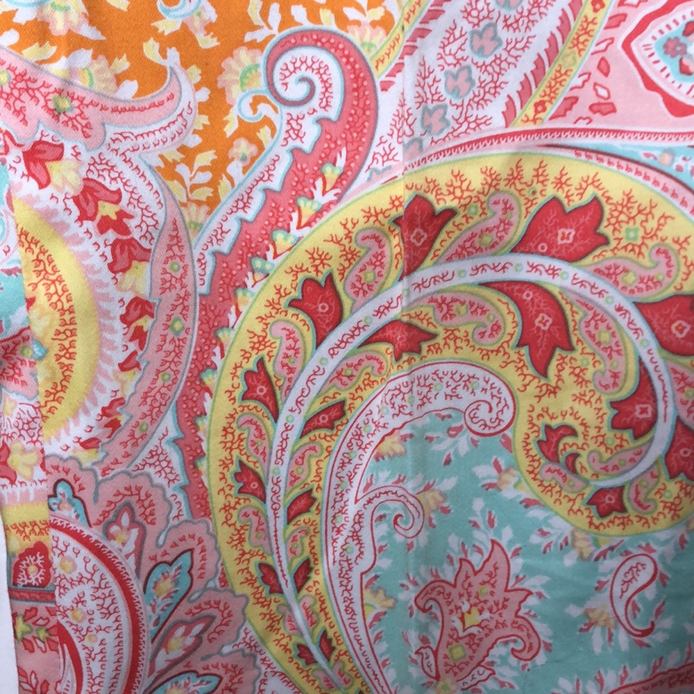 J. MCLaughlin casual paisley mid rise flare leg pants. Size 4 - Picture 5 of 14